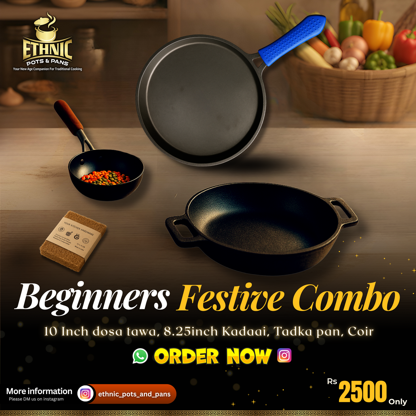 Beginner-Friendly Cast Iron Starter Combo