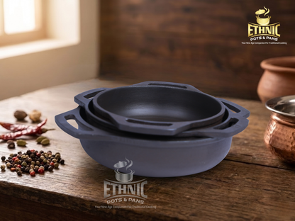 Cast iron Smooth finish flat base Kadaai