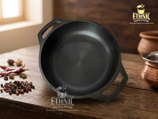 Cast iron Smooth finish flat base Kadaai