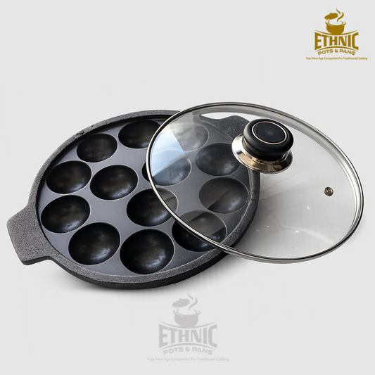 13 pits Flat bottom Paniyaaram Pan