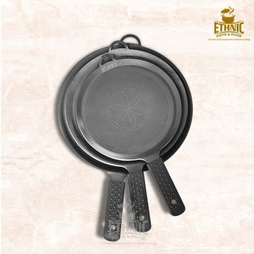 Roti tawa with Bakelite handle – Ethnic Pots & Pans