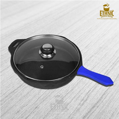 Handle Skillet with Heat Resistant Grip