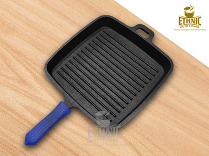 Long handle grill pan