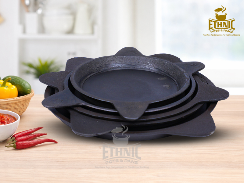 Double handle Edge raised deep Tawa