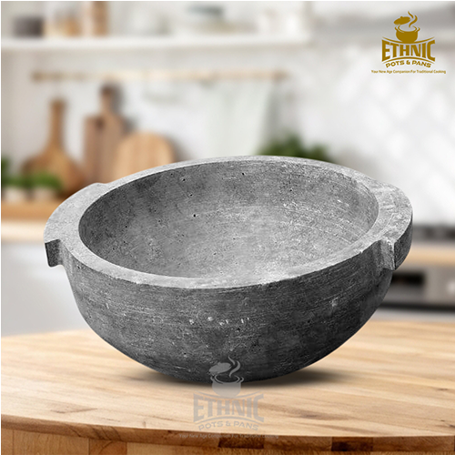 Soapstone Kadaai with Trendy handle
