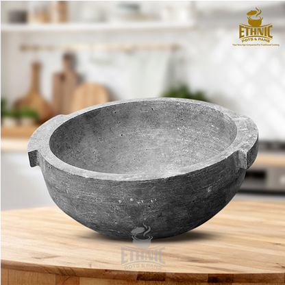 Soapstone Kadaai with Trendy handle