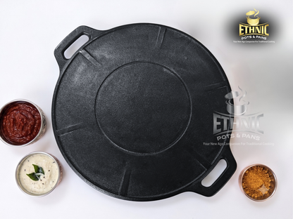 Smooth finish concave tawa 12 inch
